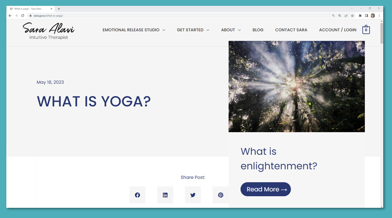 Yoga and Meditation sessions to lighten that workday stress for
            stiff neck neck and shoulders with gentle stretching.r